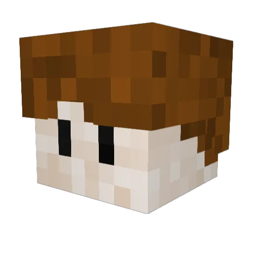 Jack_0_G Minecraft avatar head, 3D render