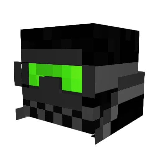Jack_3D Minecraft avatar head, 3D render