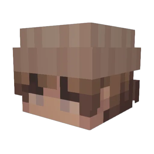 Jack_Alex_ Minecraft avatar head, 3D render