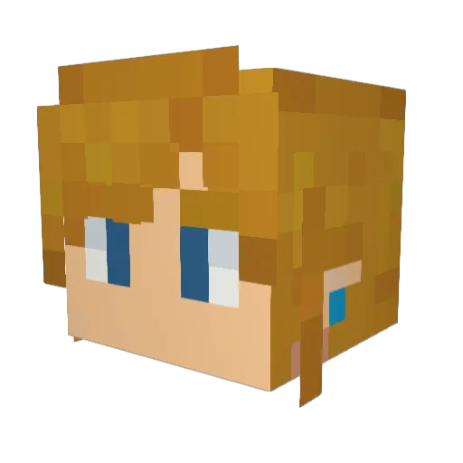 Jack_Bones Minecraft avatar head, 3D render