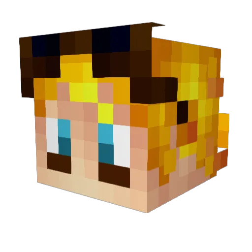 Jack_Jack_Attack Minecraft avatar head, 3D render