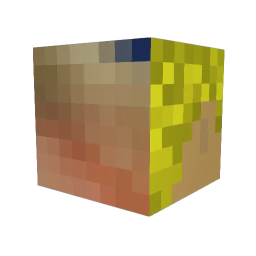 Jack_Merricks Minecraft avatar head, 3D render