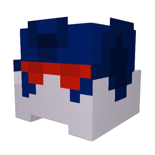 Jack_Nada Minecraft avatar head, 3D render