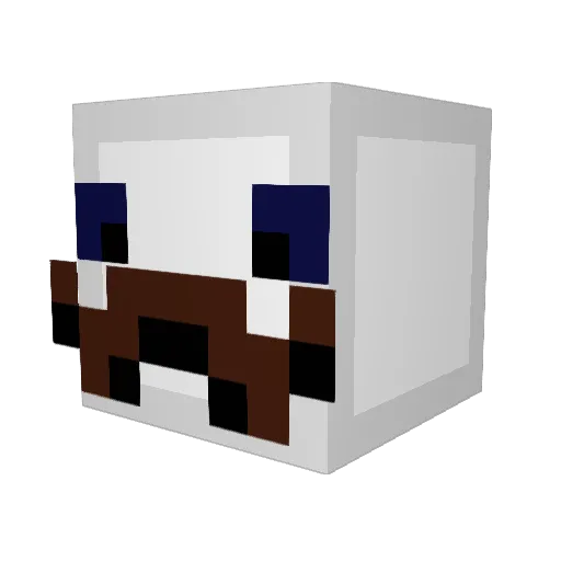 Jack_Nano Minecraft avatar head, 3D render