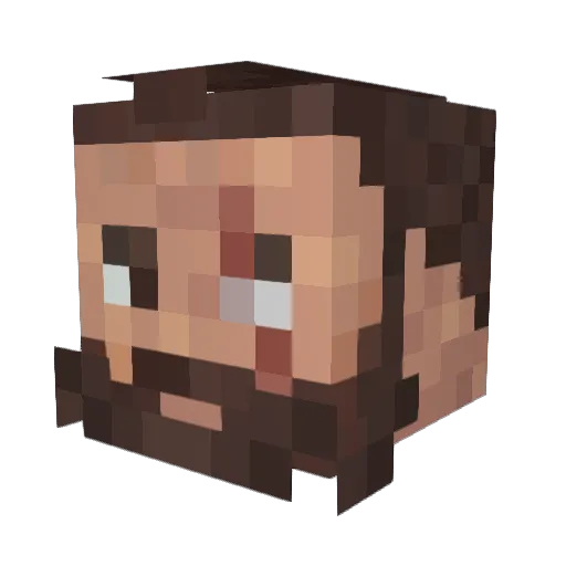 Jack_No8 Minecraft avatar head, 3D render