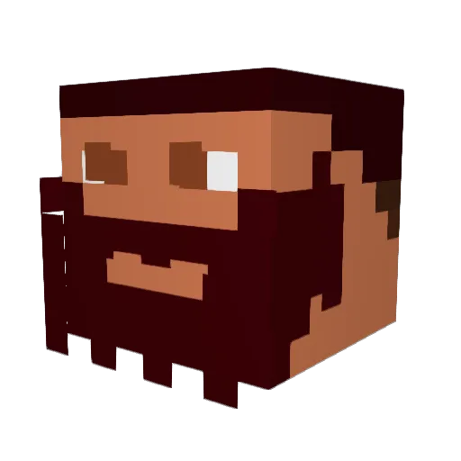 Jack_O_Lanturn4 Minecraft avatar head, 3D render