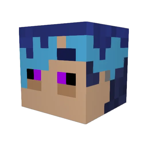 Jack_Poo Minecraft avatar head, 3D render