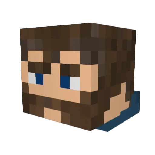 Jack_Rambler Minecraft avatar head, 3D render