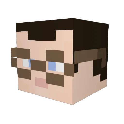 Jack_Trent Minecraft avatar head, 3D render