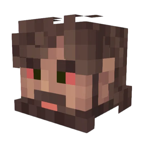 Jack_XD_XD Minecraft avatar head, 3D render