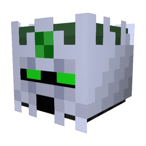Jackaaattack Minecraft avatar head, 3D render