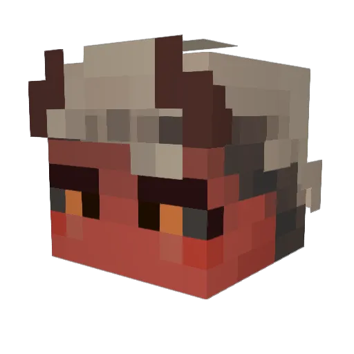 Jackaboy495 Minecraft avatar head, 3D render