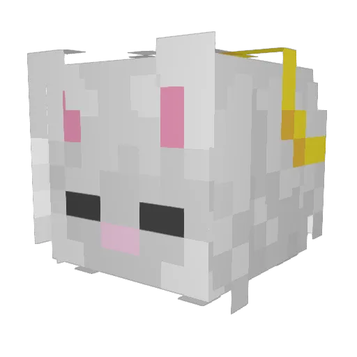 Jackakk Minecraft avatar head, 3D render