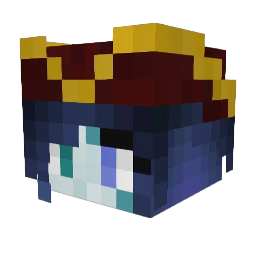 Jackal001123 Minecraft avatar head, 3D render