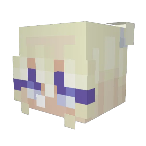 Jackal7510 Minecraft avatar head, 3D render