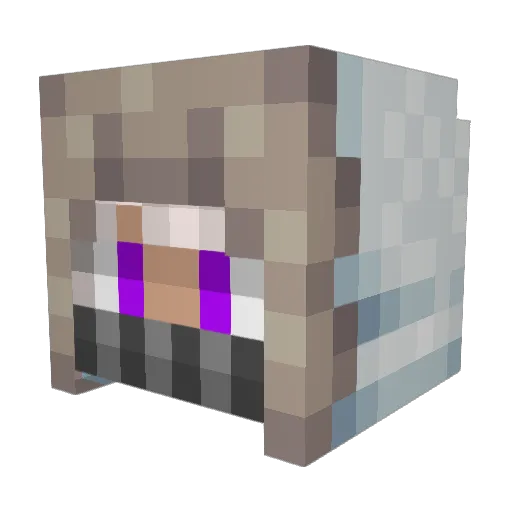 JackalDeluca Minecraft avatar head, 3D render