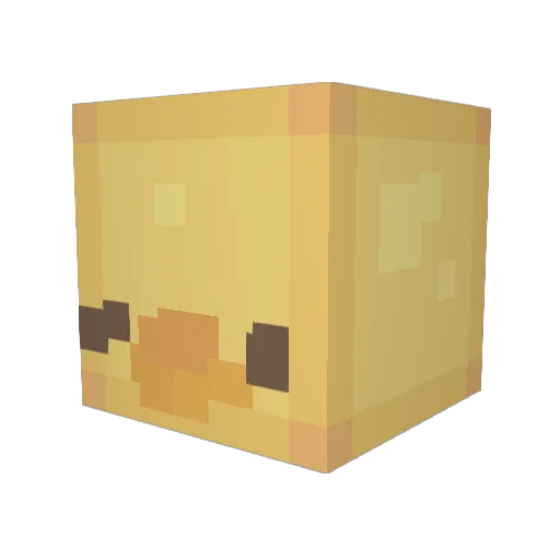 Jackalacking Minecraft avatar head, 3D render