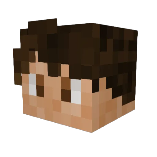 Jackamyerson Minecraft avatar head, 3D render
