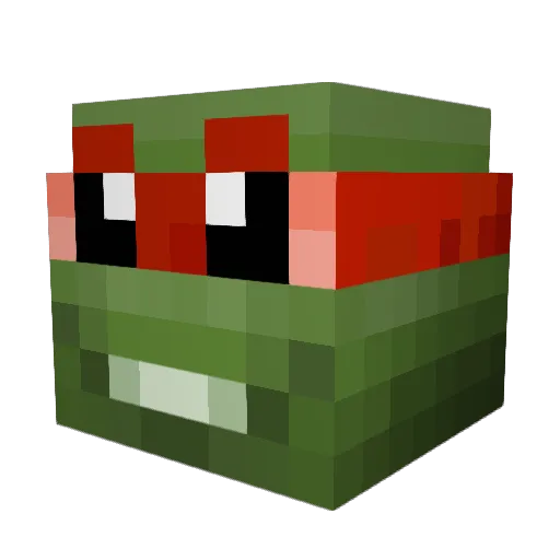 Jackass651 Minecraft avatar head, 3D render