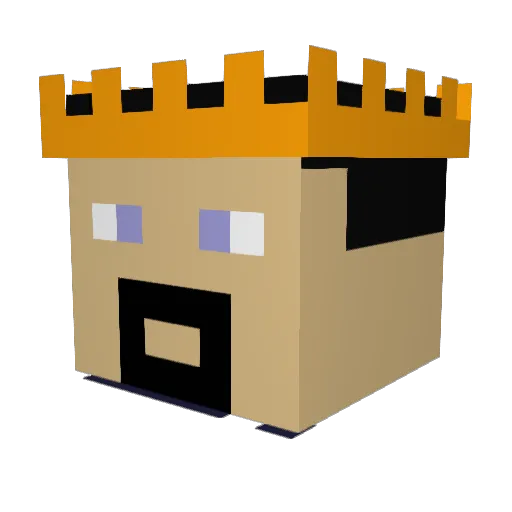 Jackattack210 Minecraft avatar head, 3D render