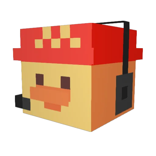 Jackattack5380 Minecraft avatar head, 3D render