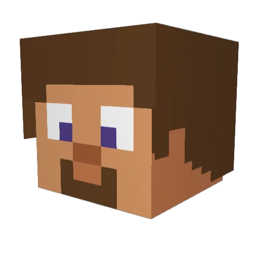 Jackattackk246 Minecraft avatar head, 3D render