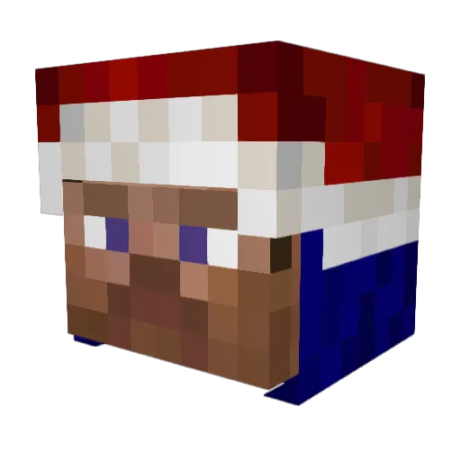 Jackback778 Minecraft avatar head, 3D render