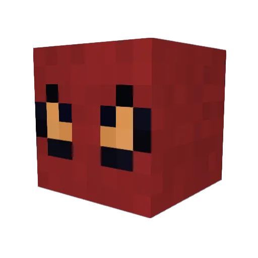 Jackbromo Minecraft avatar head, 3D render