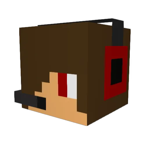 Jackchud123 Minecraft avatar head, 3D render