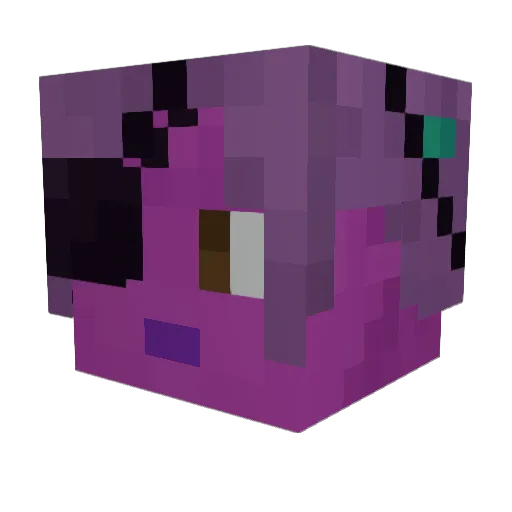 Jackcreeper Minecraft avatar head, 3D render