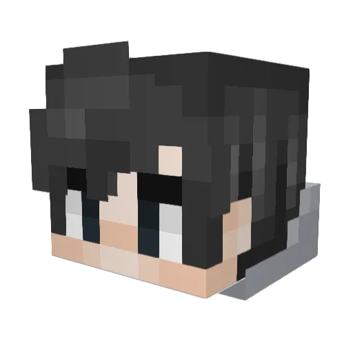JackdawPM Minecraft avatar head, 3D render