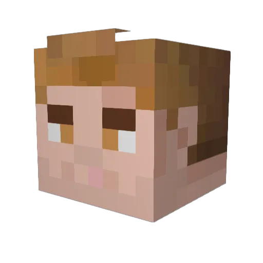 JackdawYT Minecraft avatar head, 3D render