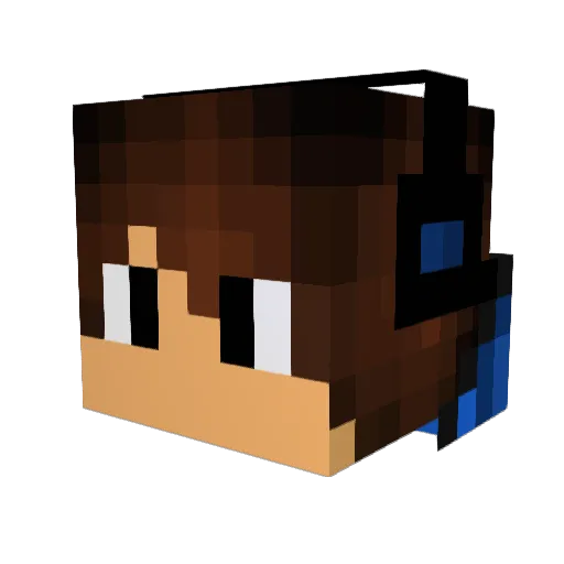 Jackdo2005 Minecraft avatar head, 3D render
