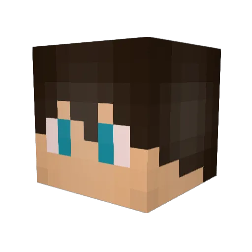 Jackdude07 Minecraft avatar head, 3D render
