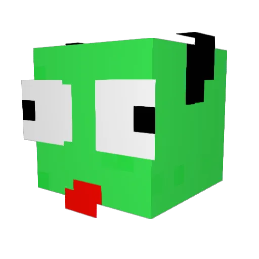 JackedUpJrX Minecraft avatar head, 3D render