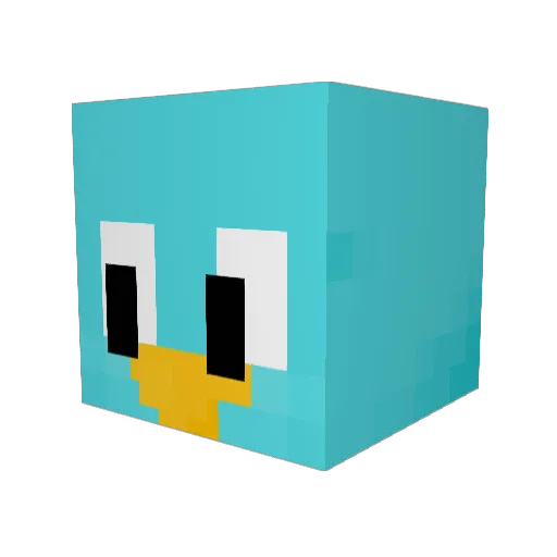 Jackedupp12 Minecraft avatar head, 3D render