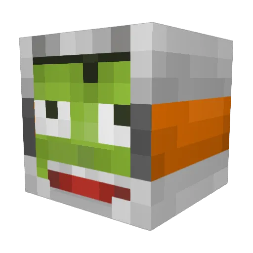 JackelLemon Minecraft avatar head, 3D render