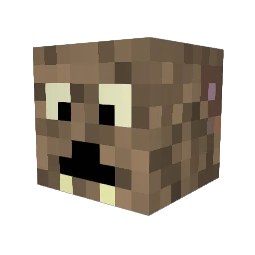 Jackelyno Minecraft avatar head, 3D render