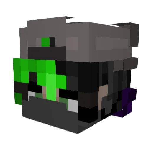Jackerack34 Minecraft avatar head, 3D render