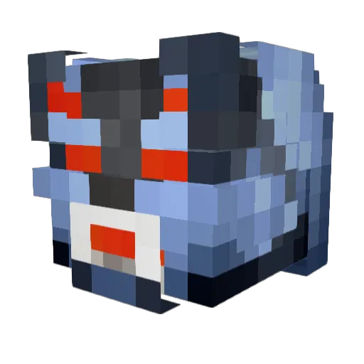 Jackerdoom Minecraft avatar head, 3D render