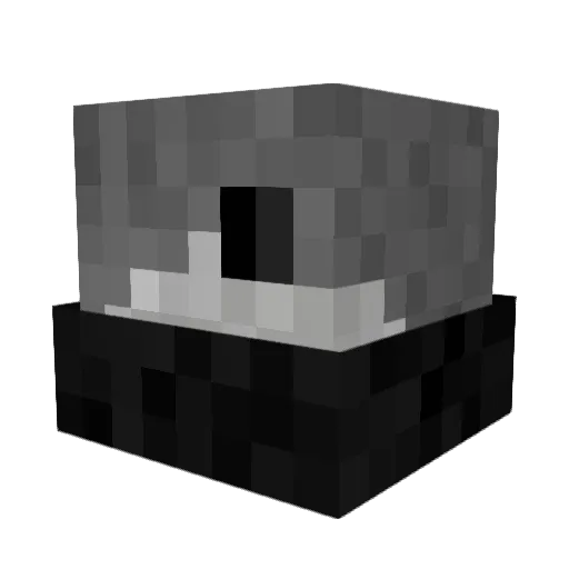 JacketMan076 Minecraft avatar head, 3D render