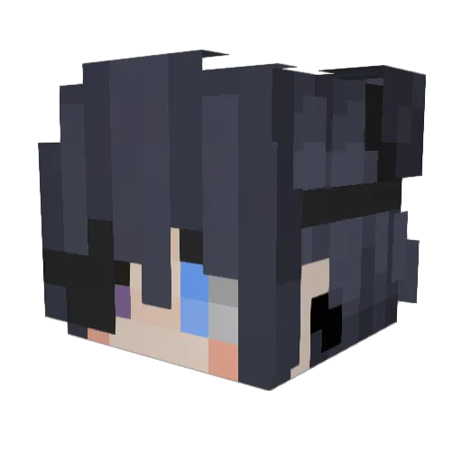 Jackez4 Minecraft avatar head, 3D render