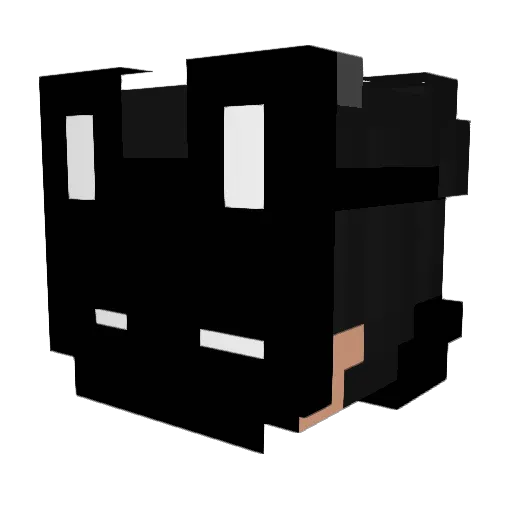 Jackguga Minecraft avatar head, 3D render