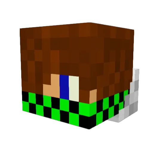 Jackhammer773 Minecraft avatar head, 3D render