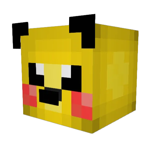 Jackie1168 Minecraft avatar head, 3D render