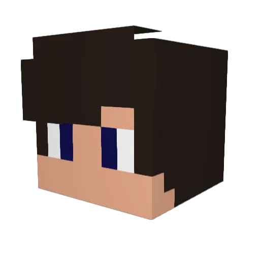 Jackie117 Minecraft avatar head, 3D render