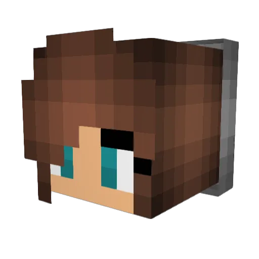 Jackie1999 Minecraft avatar head, 3D render