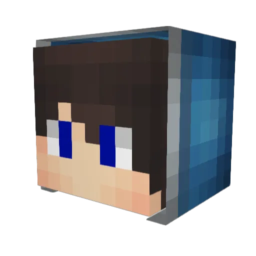 Jackie3978 Minecraft avatar head, 3D render