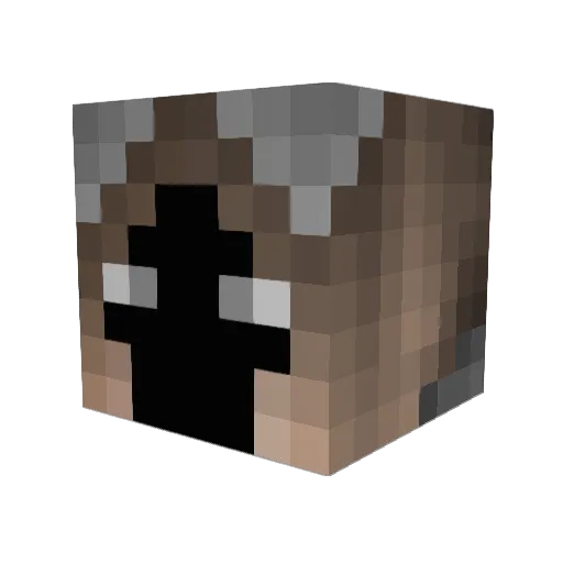 Jackie7777 Minecraft avatar head, 3D render