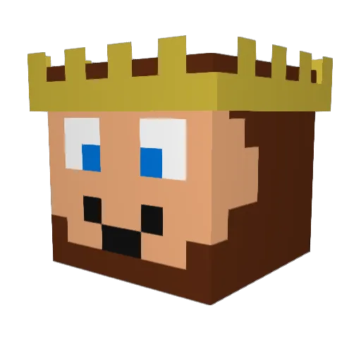 Jackie7857 Minecraft avatar head, 3D render